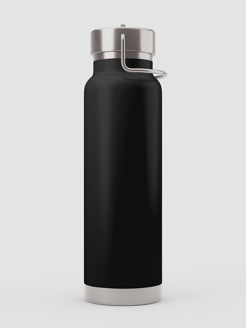 Photo showing Thor Copper Vacuum Insulated Bottle with Straw Lid