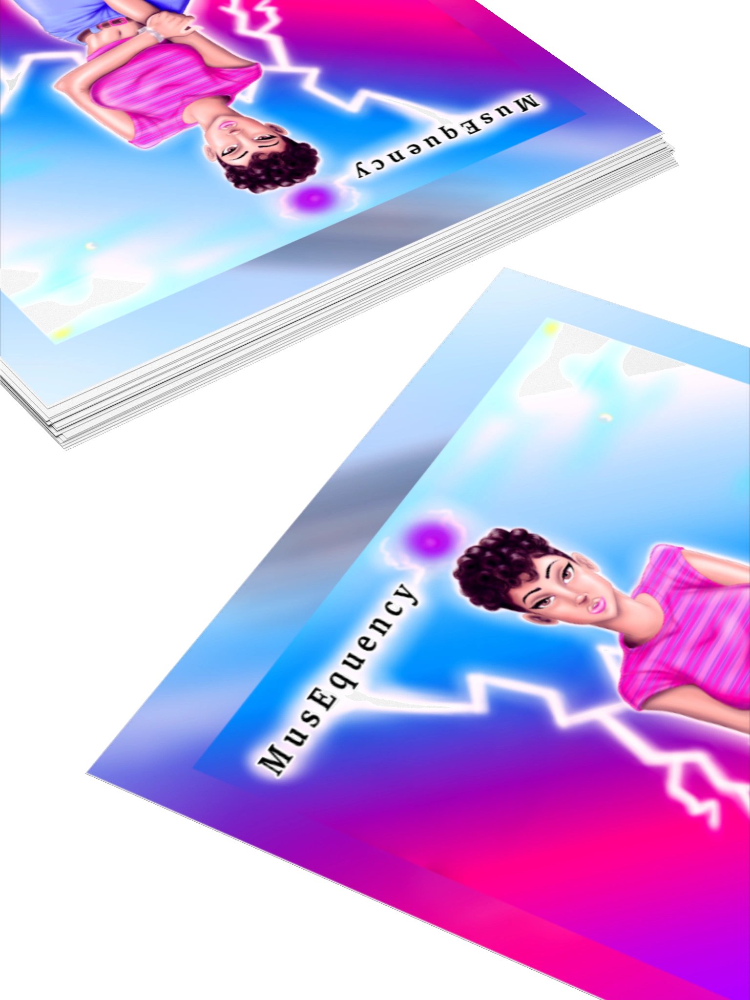 DLU DON’T LABEL US® Frequency Funk Kiss Cut Stickers product image (4)