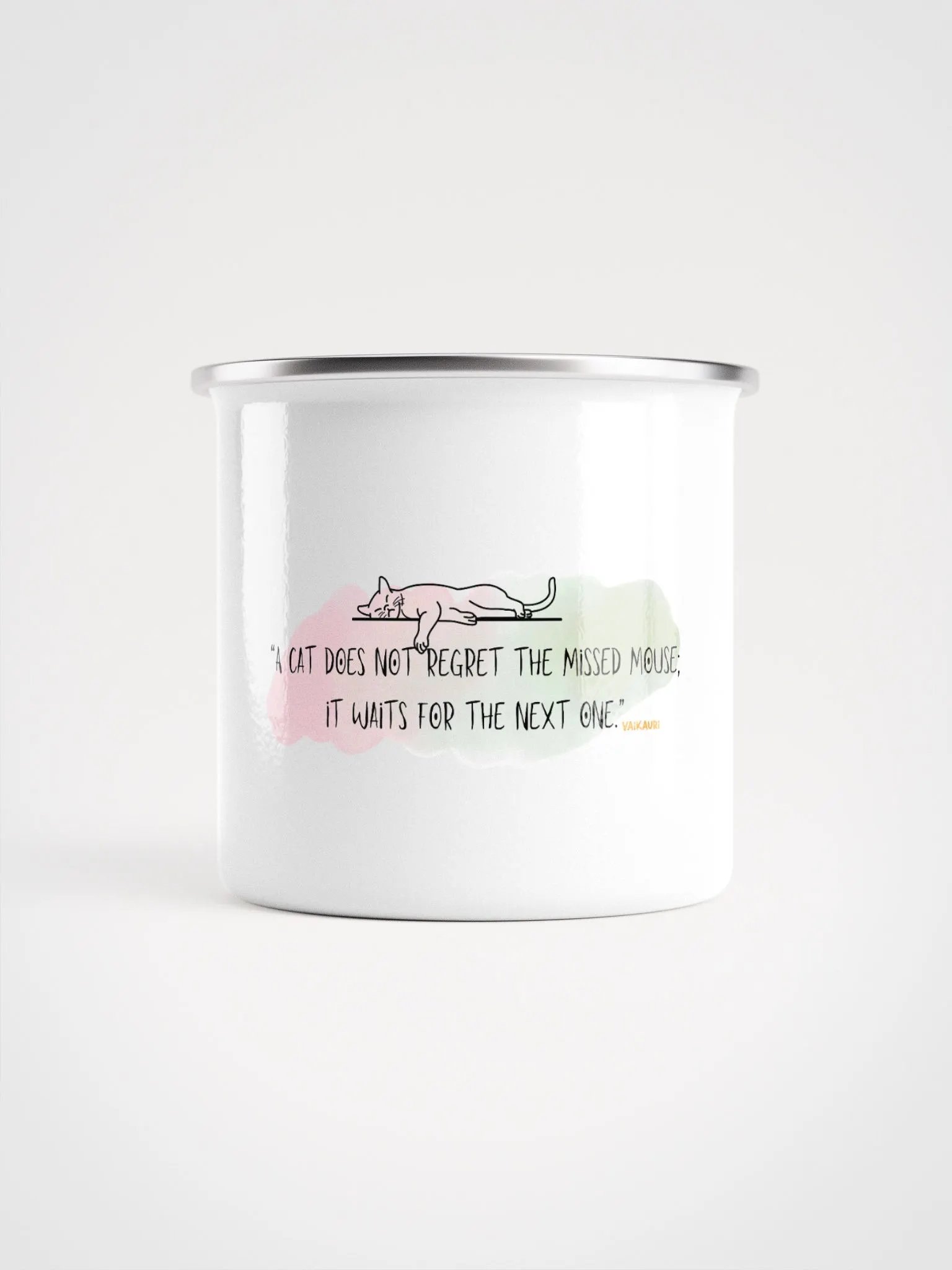 Vaikauri Wisdom Enamel Mug product image (1)
