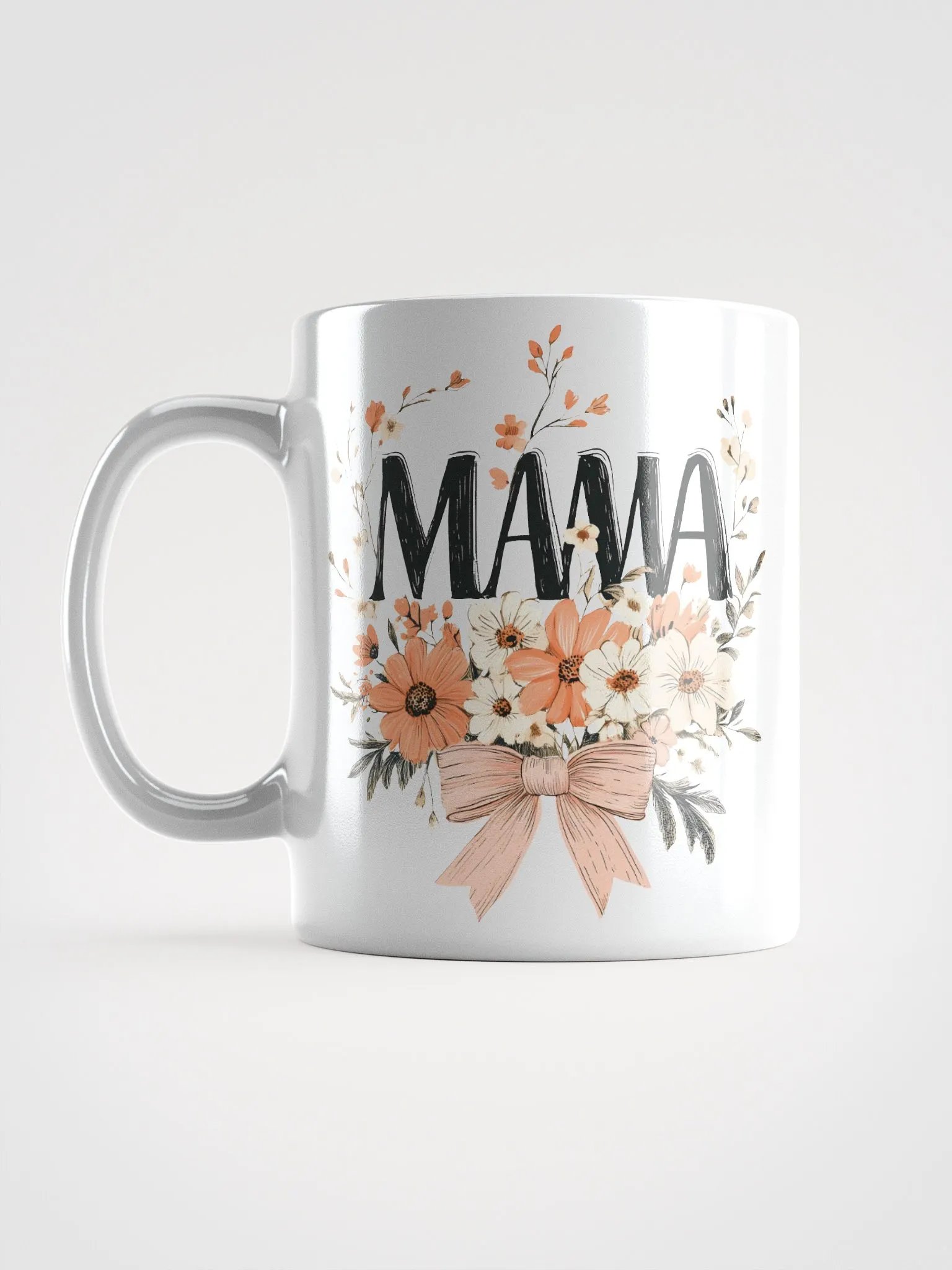Floral Mama White Glossy Mug product image (17)