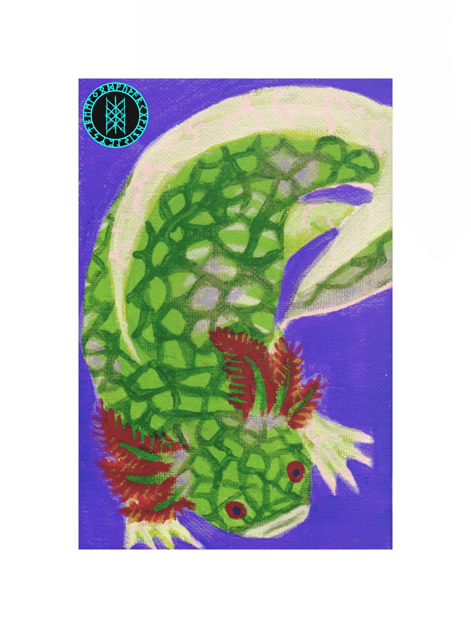 Gone Fission July Scaled Axolotl Matte Paper Poster product image (11)