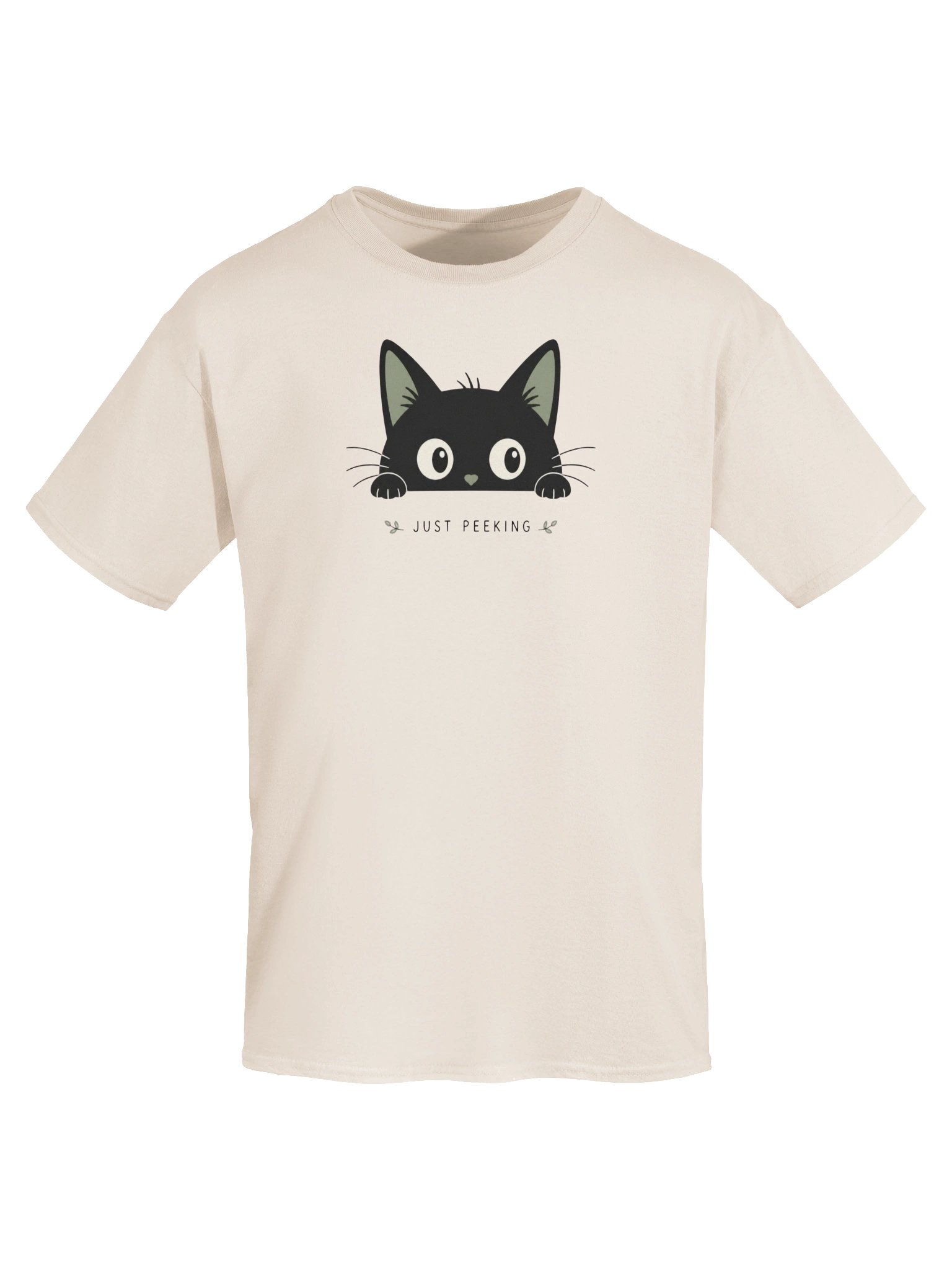 Just Peeking – Cute Black Cat Funny T-Shirt product image (30)