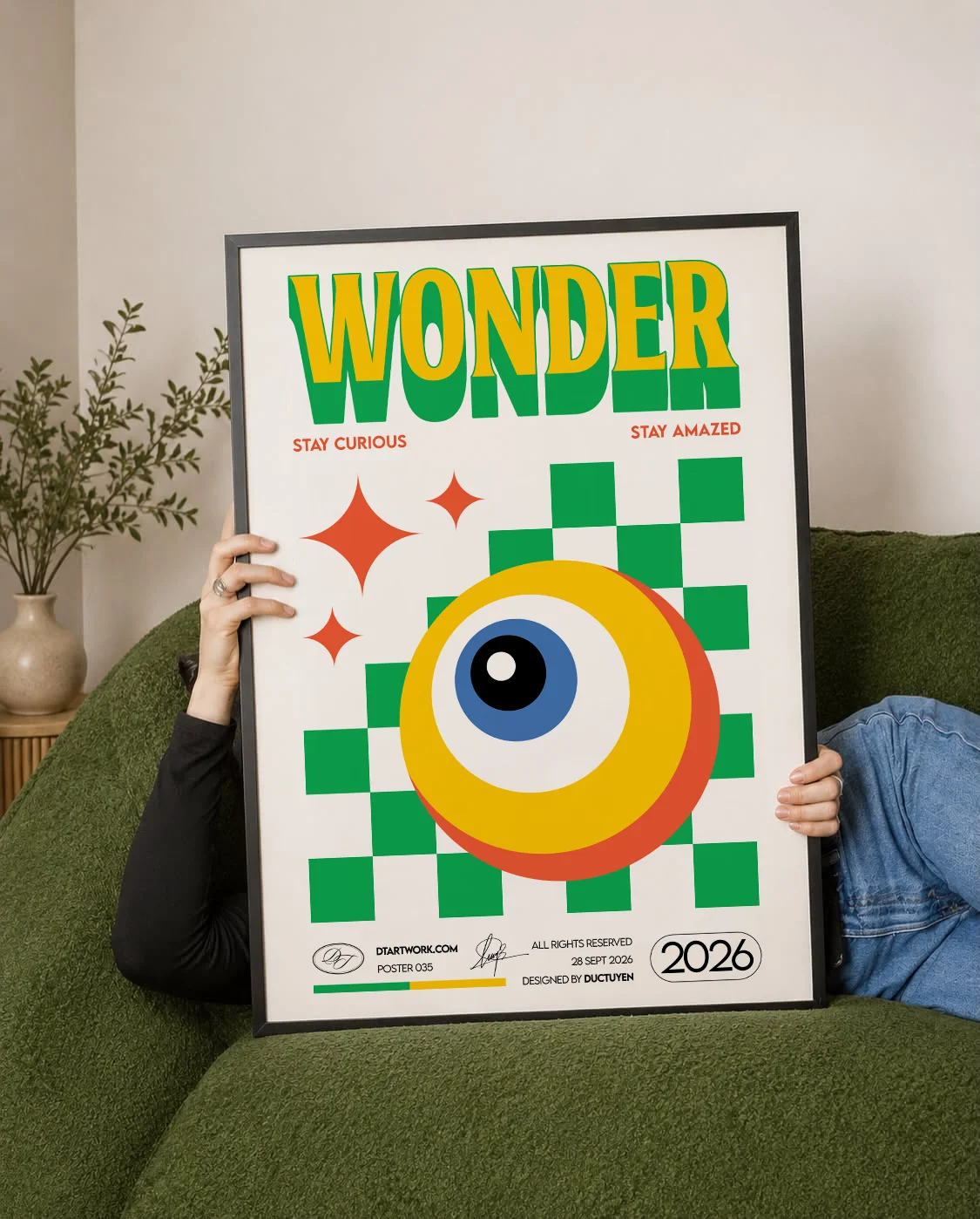 "WONDER" - See the Magic in Everything - Retro Wall Art product image (39)