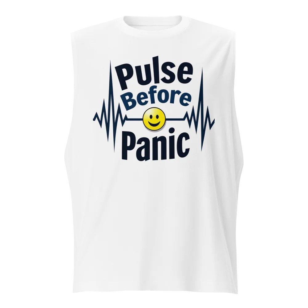 Pulse Before Panic ECG Muscle Tank product image (1)