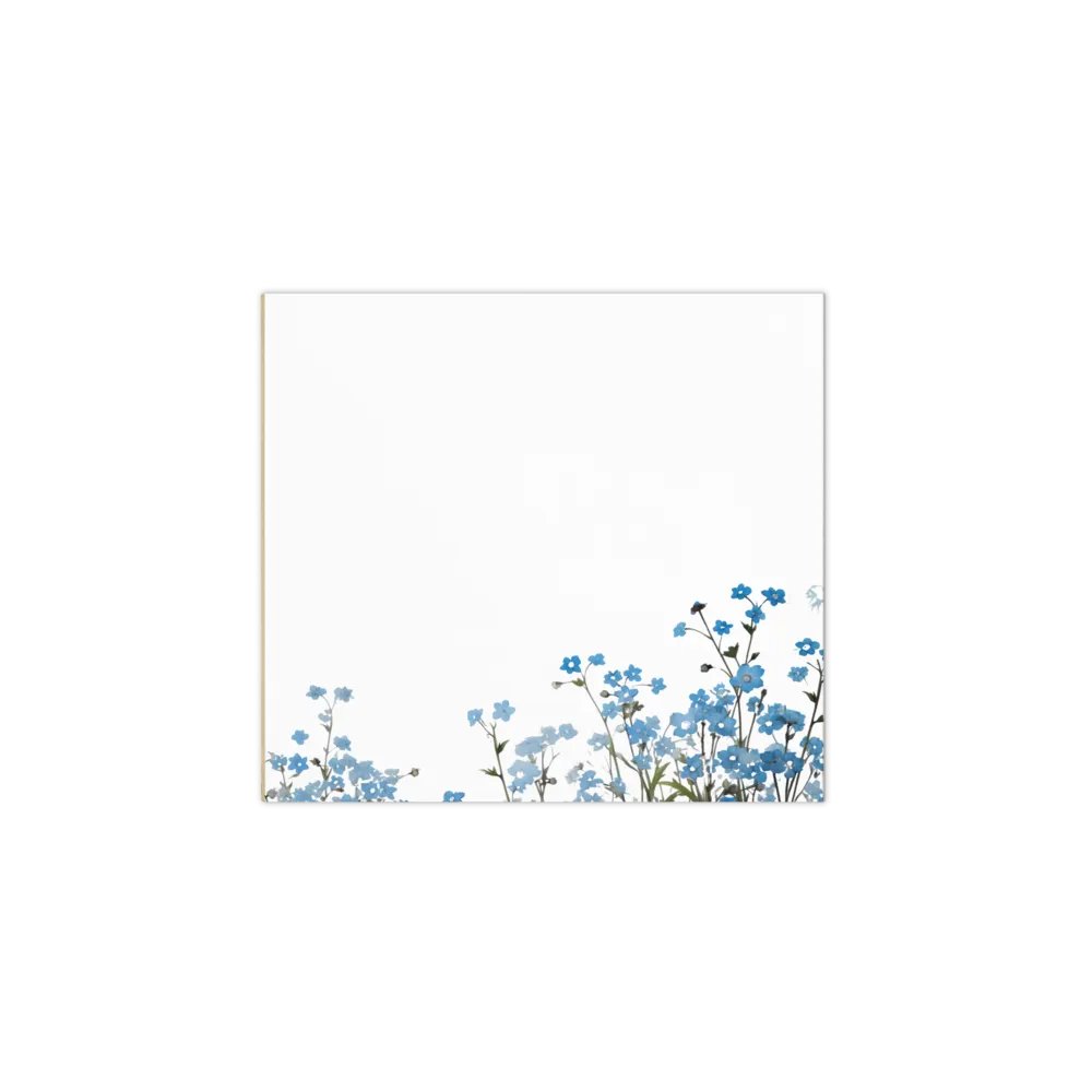 Blue Spring Floral Edge Notepad product image (1)