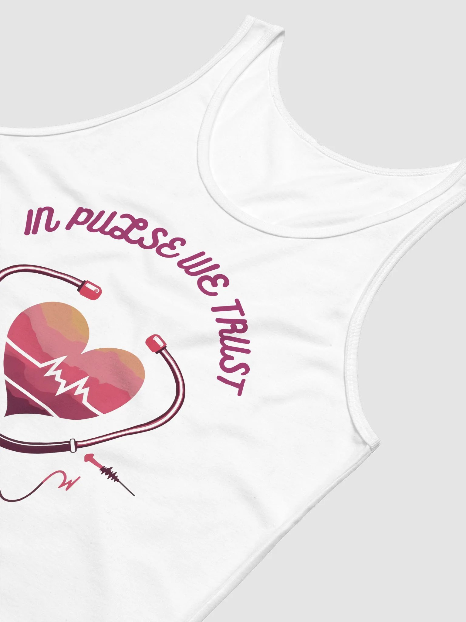 Heartbeat in the stethoscope Tank Top product image (36)