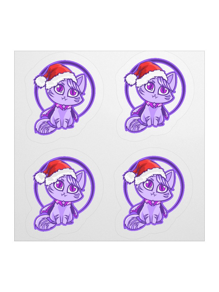Jolly Christmas Cat - Kiss Cut Stickers product image (1)