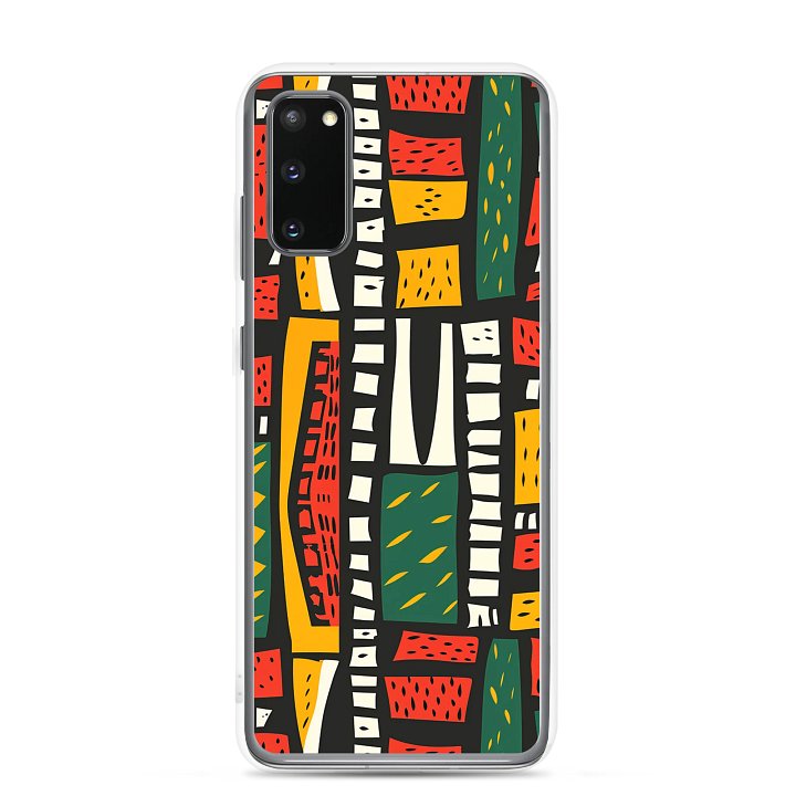 Tribal Harmony Clear Samsung® S20 S21, S22, S23, S24, S25, Plus, Ultra Cases. product image (1)