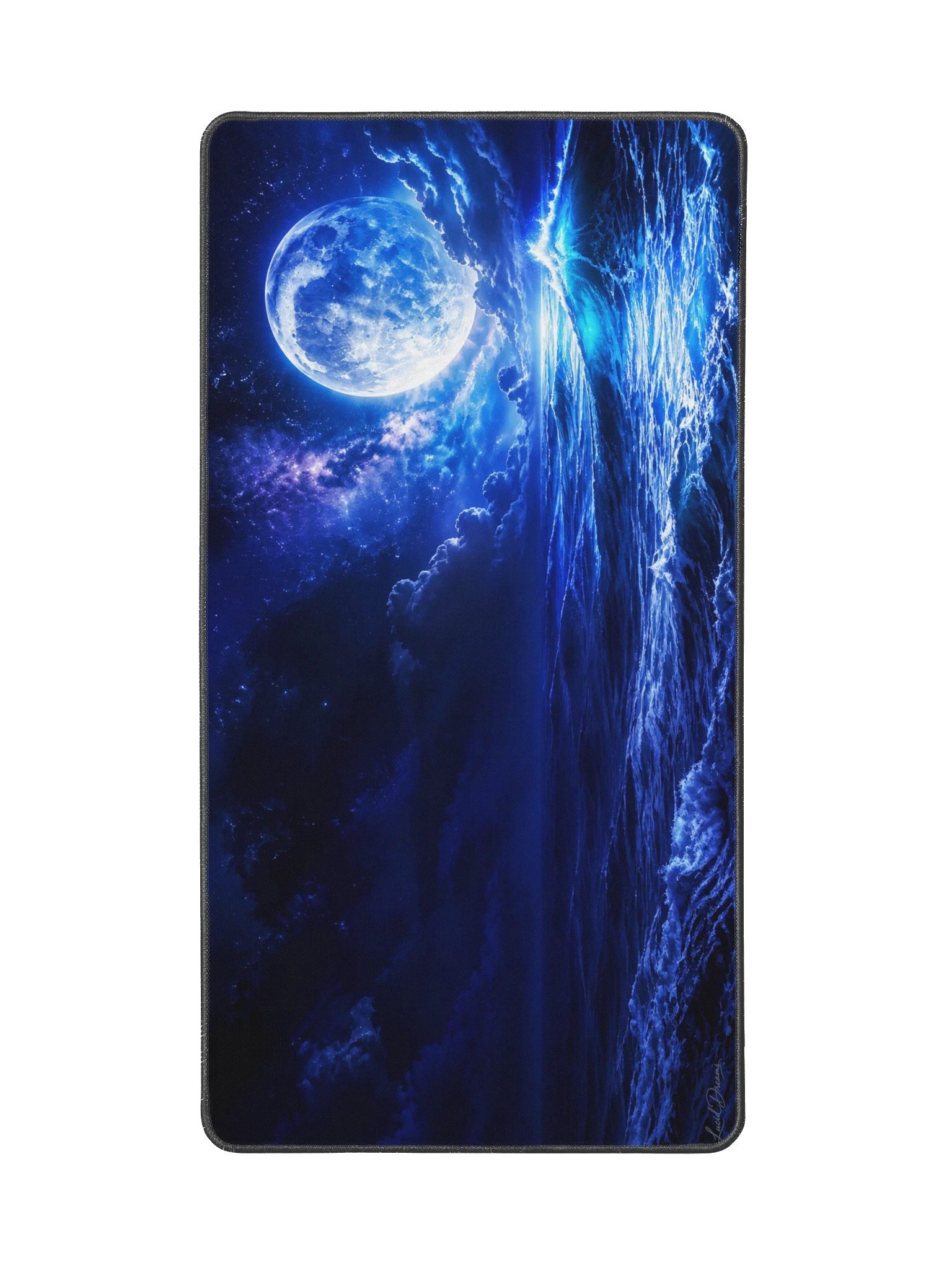 Moonlit Electric Ocean Desk Mat product image (2)