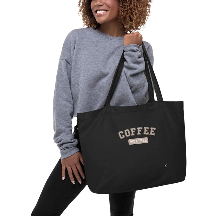 Coffee Weather | Black Tote (Latte) product image (2)