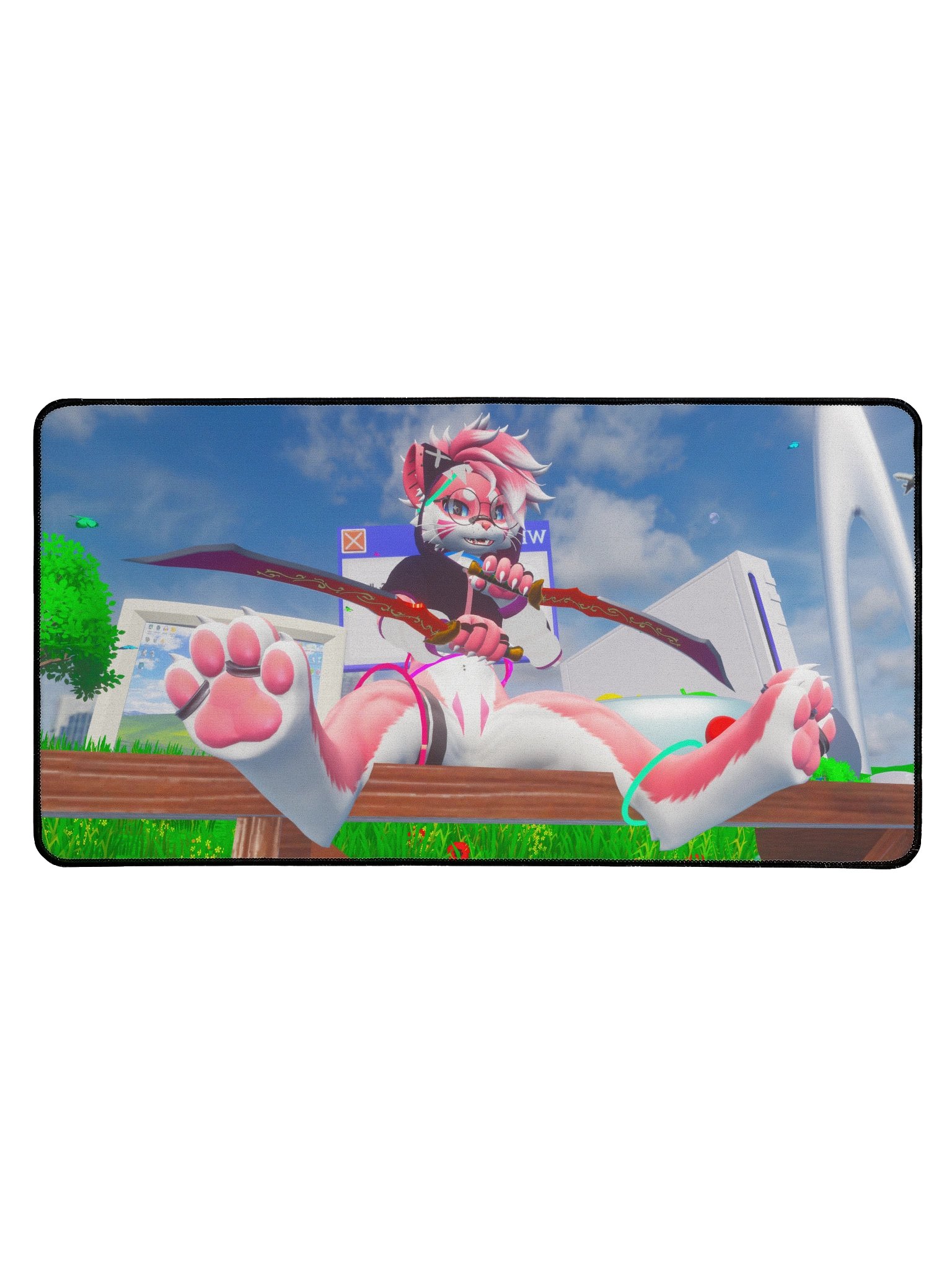 Steenky Adventure Cat Desk Mat product image (1)