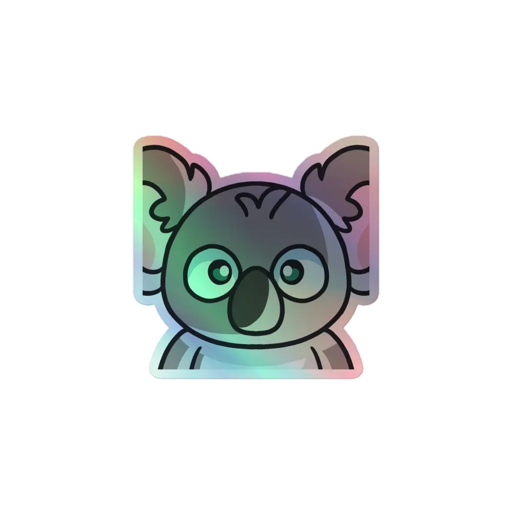 Koala Stare holo sticker product image (1)