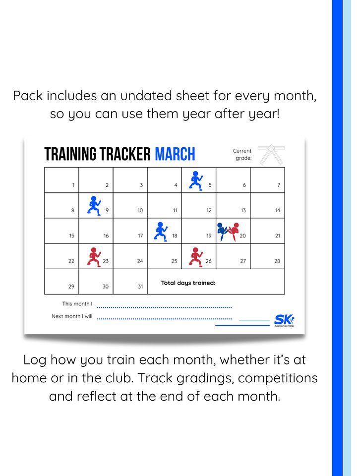 Training Tracker Printable Pack product image (2)