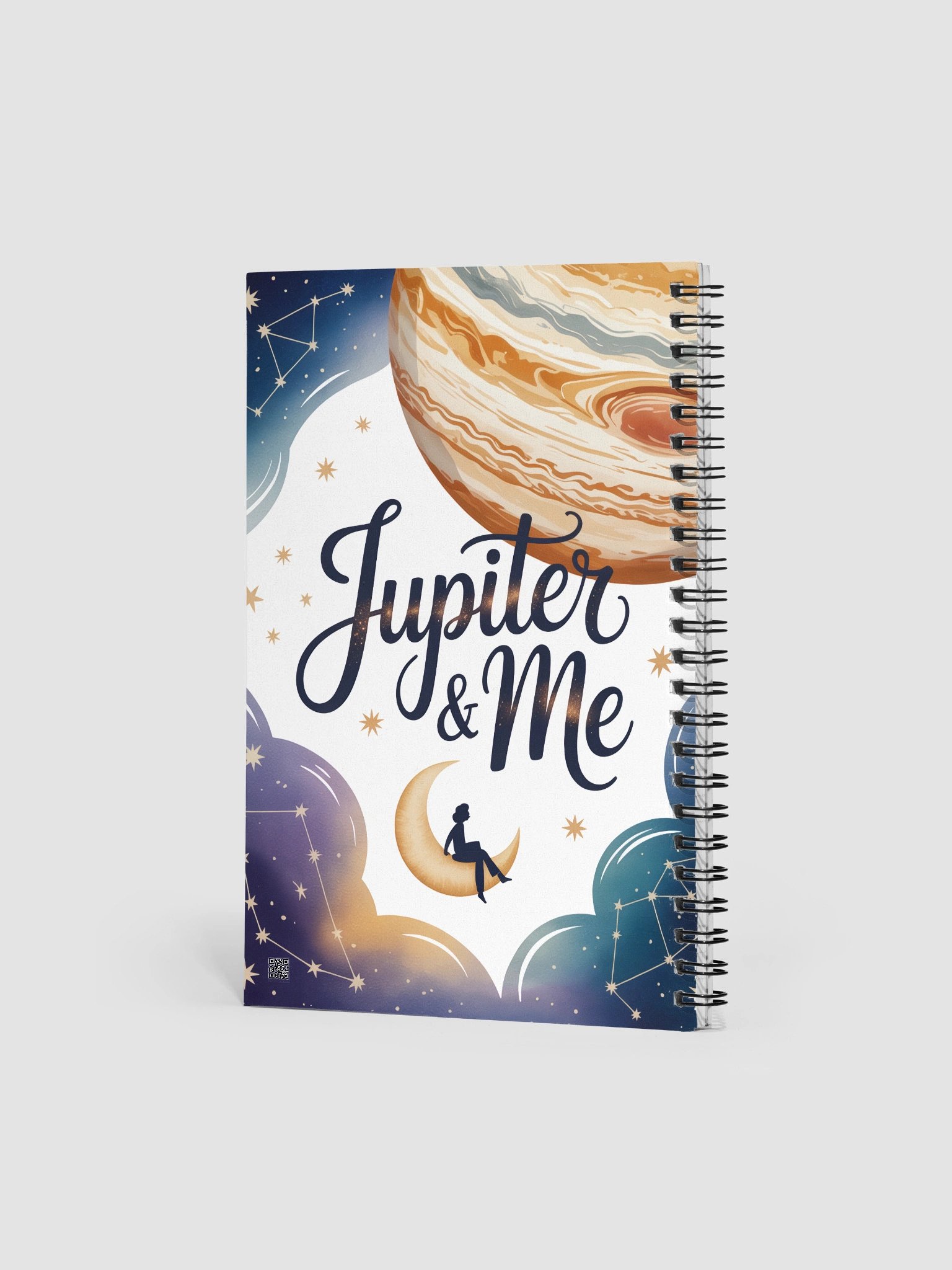 Jupiter & Me Human Design Notebook (Girl on Moon) product image (2)