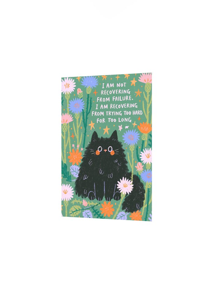 Floral Cat Recovery Quote Poster product image (12)