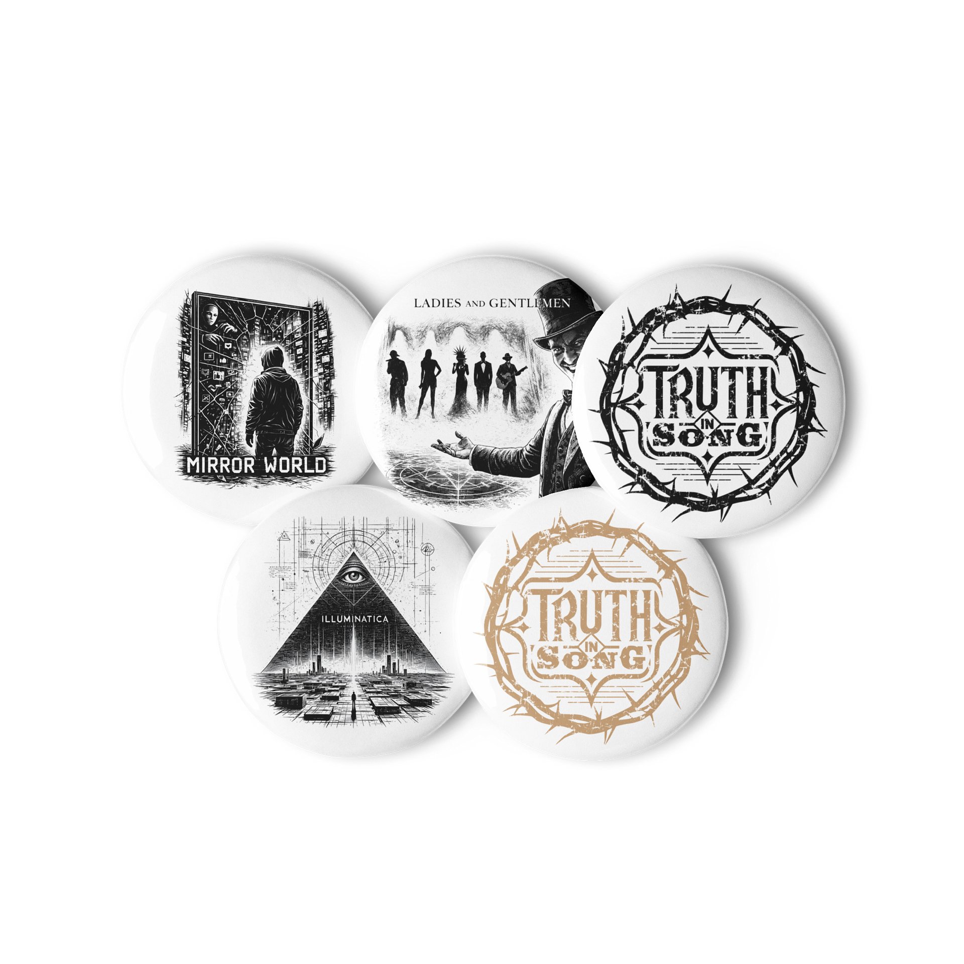 Truth In Song Collector Button Set — Series 1 (5-Pack) product image (2)