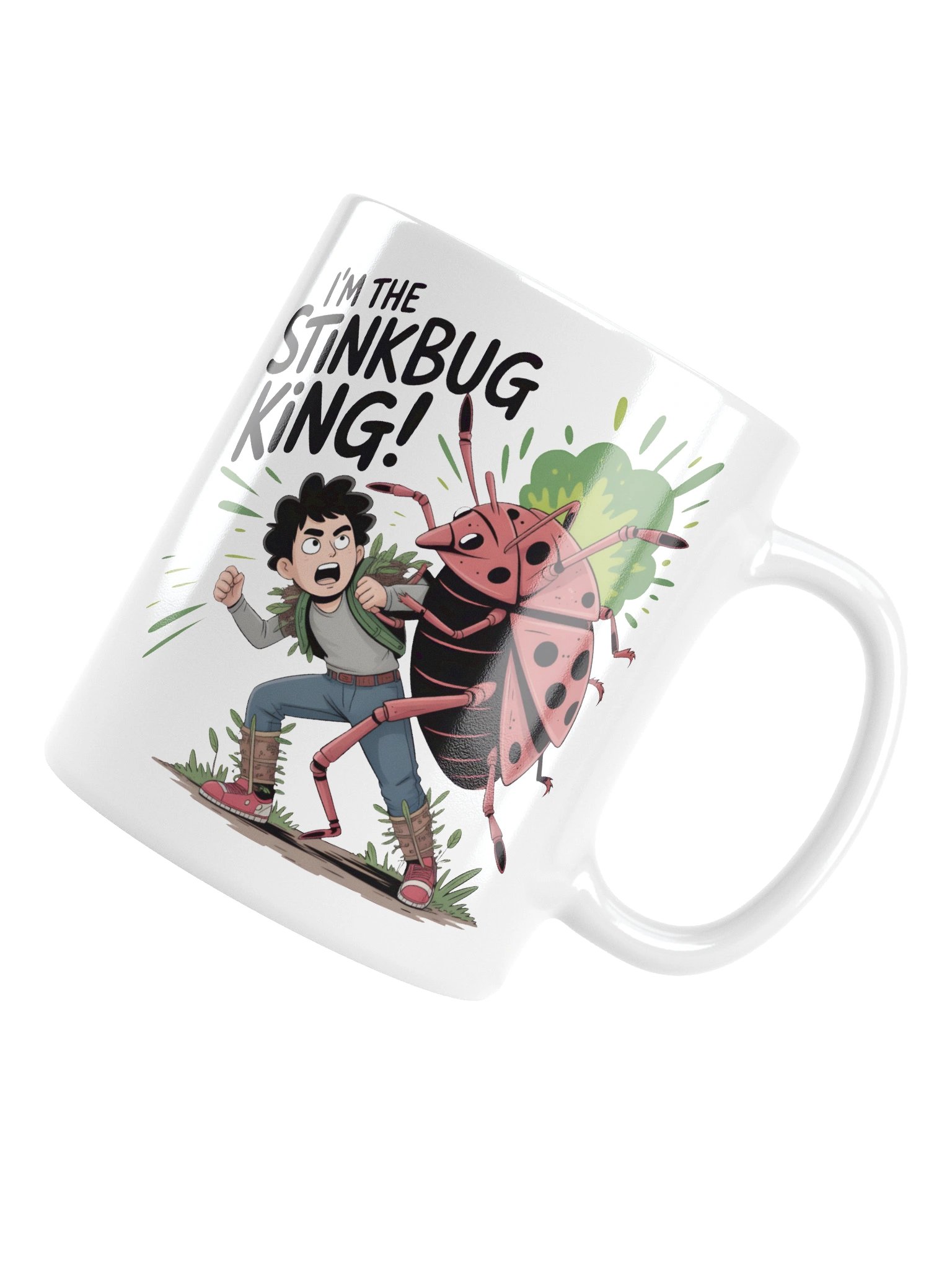 Stinkbug King White Glossy Mug product image (13)