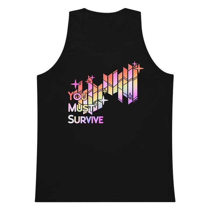 RAINBOW "YOU MUST SURVIVE" STAINED GLASS tanktop product image (7)
