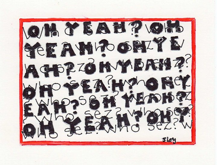 oh yeah? who sez? panel card print product image (1)