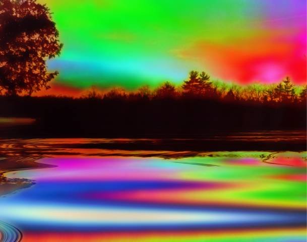 Rainbow Lake at Dusk Digital Product product image (1)