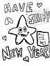 New Years Eve 2025 Coloring Page