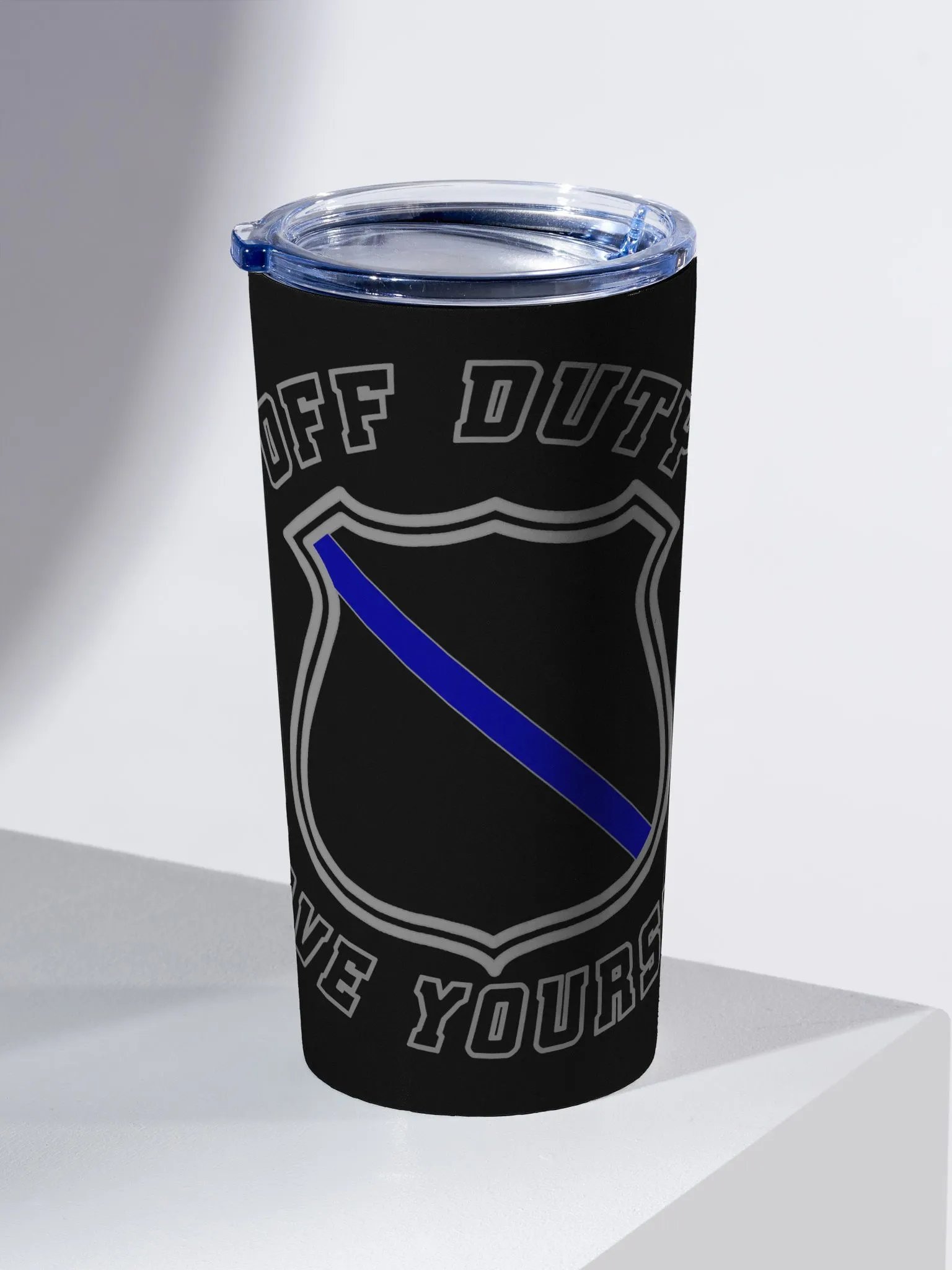 "Off Duty, Save Yourself" Police Tumbler product image (2)