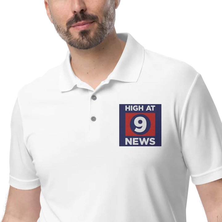 HA9N Official Logo Embroidered Premium White Polo product image (1)
