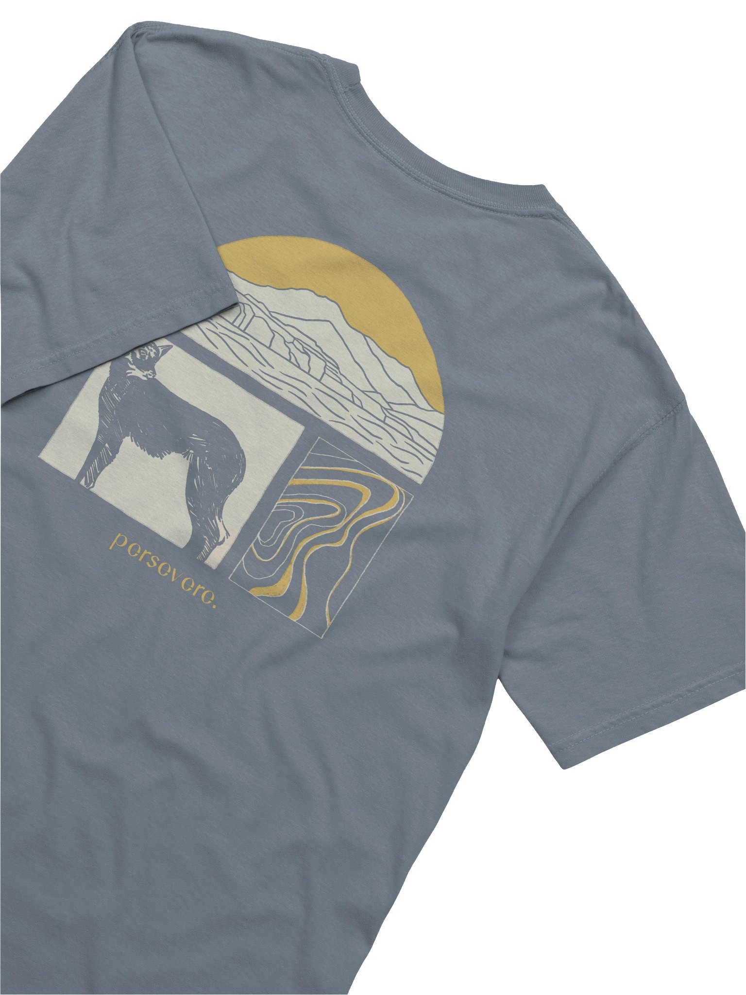 Persevere Tee - Coastal Wolf product image (4)