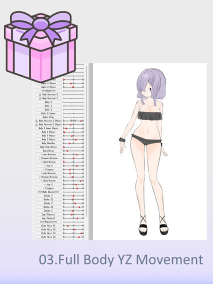 【FULFILLED】Full Body YZ Movement Live2D Study File product image (1)