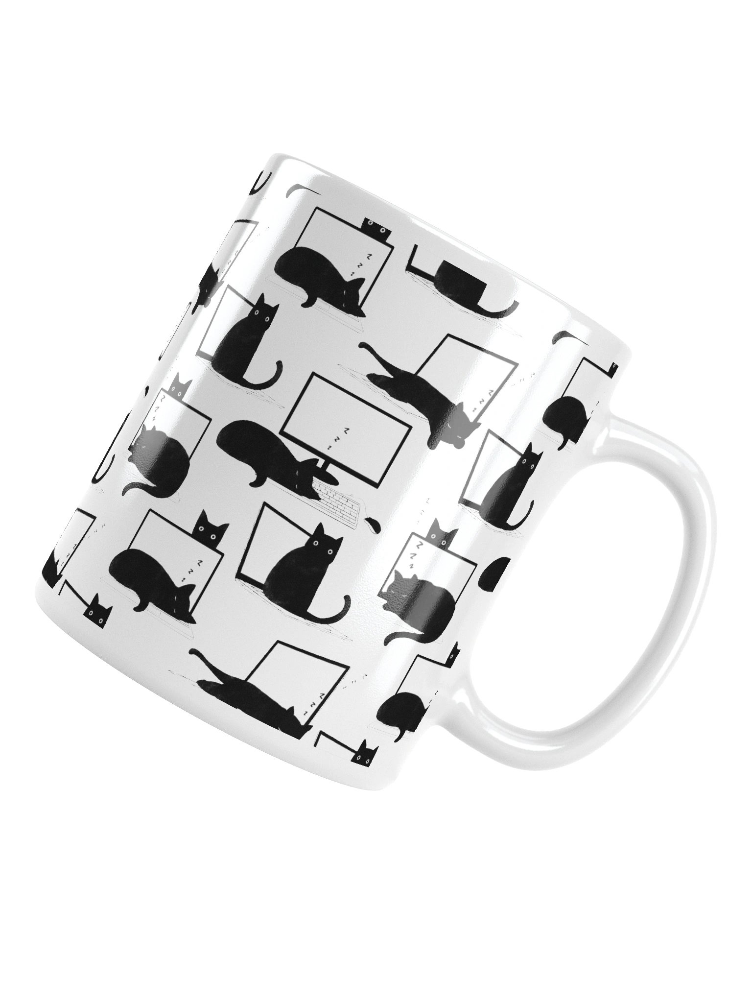 Cats Sleeping on Laptops Mug product image (5)