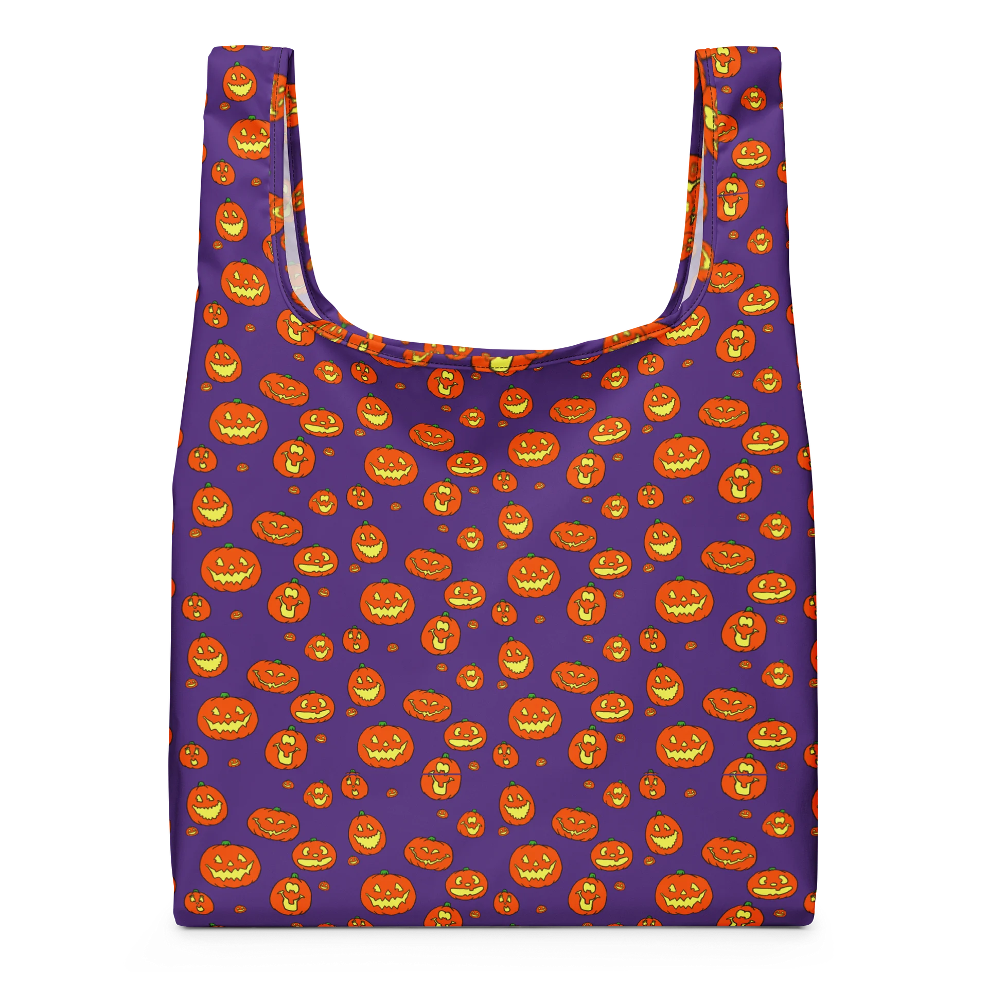 Vintage Pumpkin Reusable Shopping Bag - Purple product image (1)