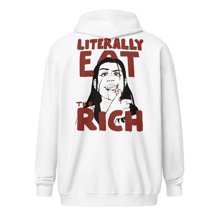 Literally Eat The Rich Zip Hoodie product image (1)