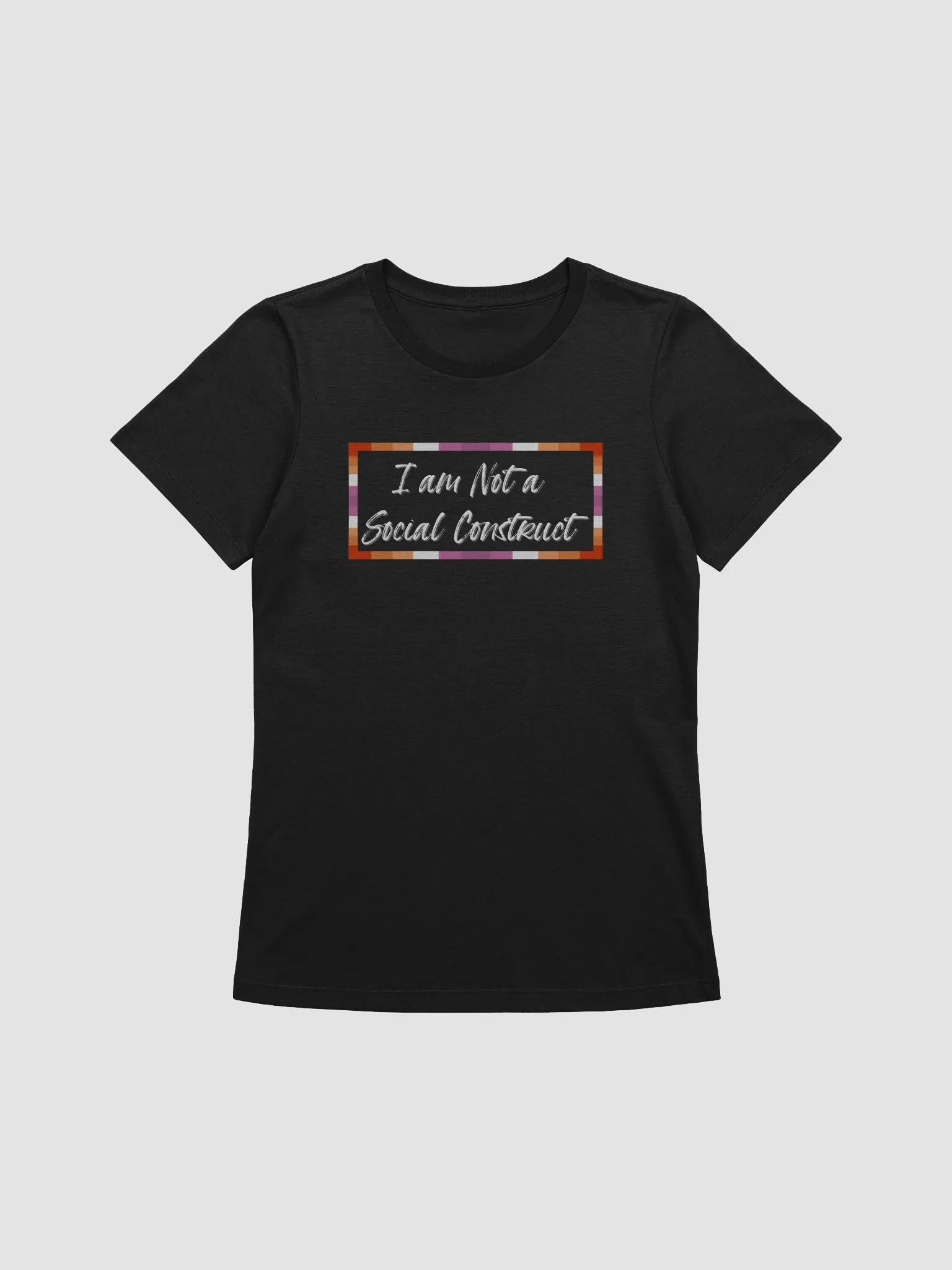 I am Not a Social Construct (lg) (wt)- Lesbian - Women's Relaxed Fit T product image (9)