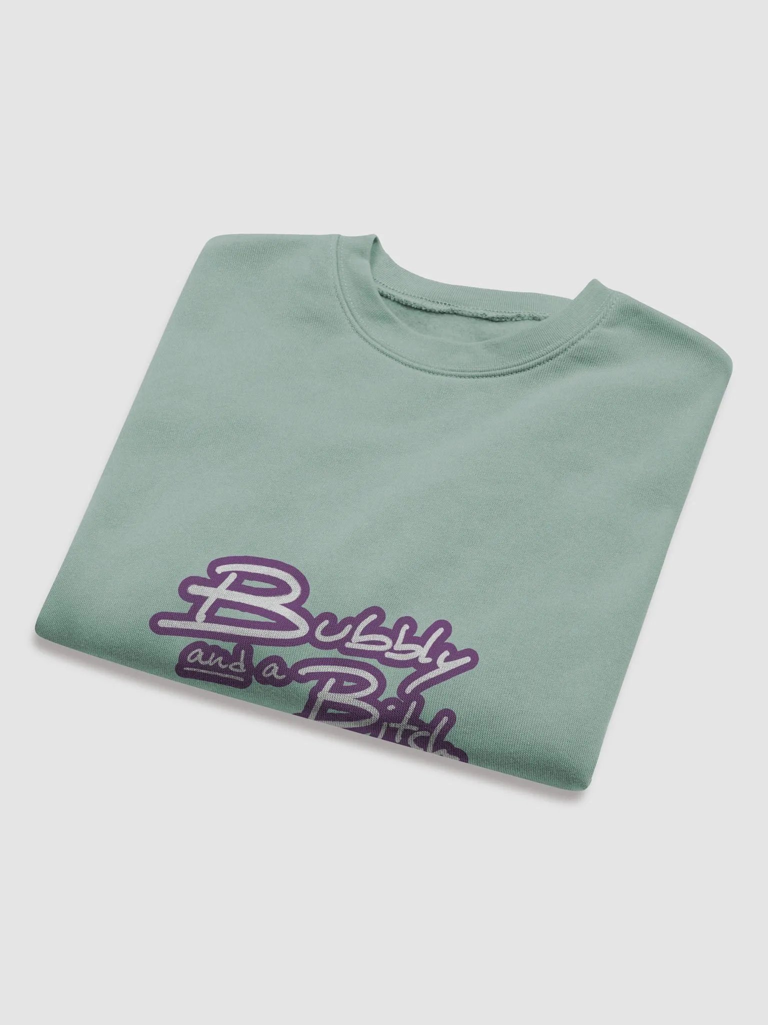 Bubbly and a B*tch (lined design, #763D7D) Women's Fleece Crop Sweatshirt product image (24)