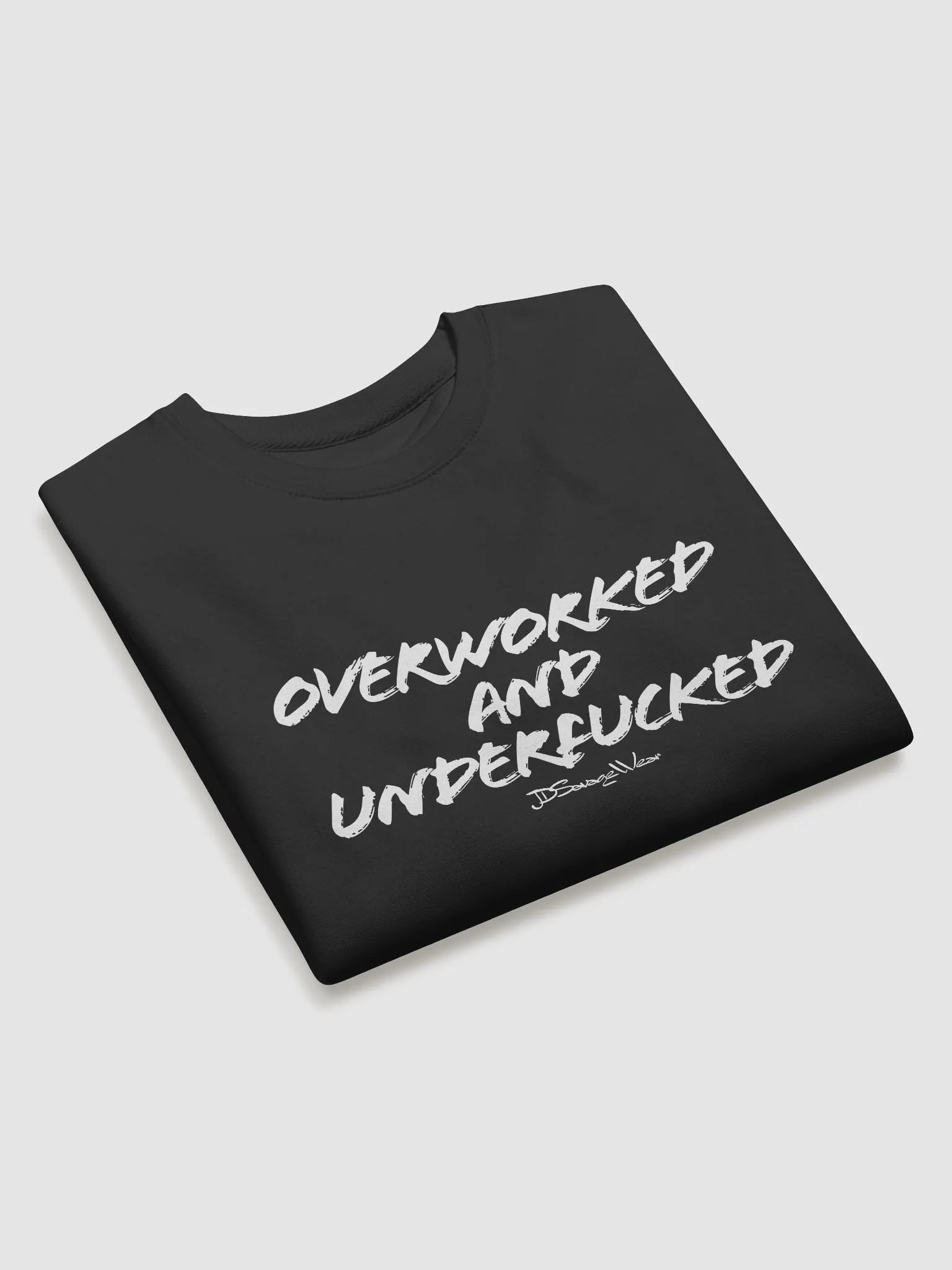 Overworked and UnderFucked Americana Classic Cotton Sweatshirt product image (2)