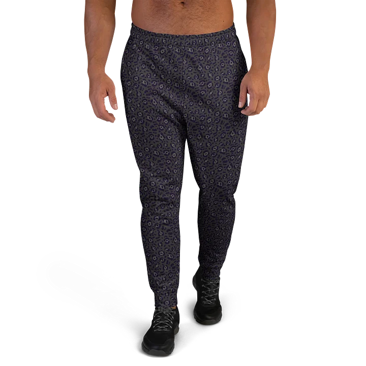 Trendy Bold Black Leopard Print Men’s Joggers product image (2)