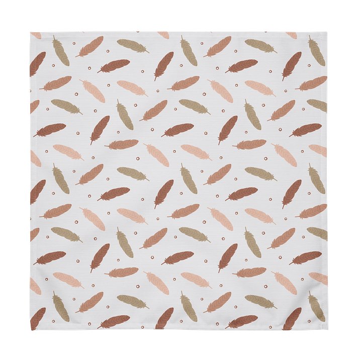 Mocha Mousse Feathers Cloth Napkin Set (4) product image (2)