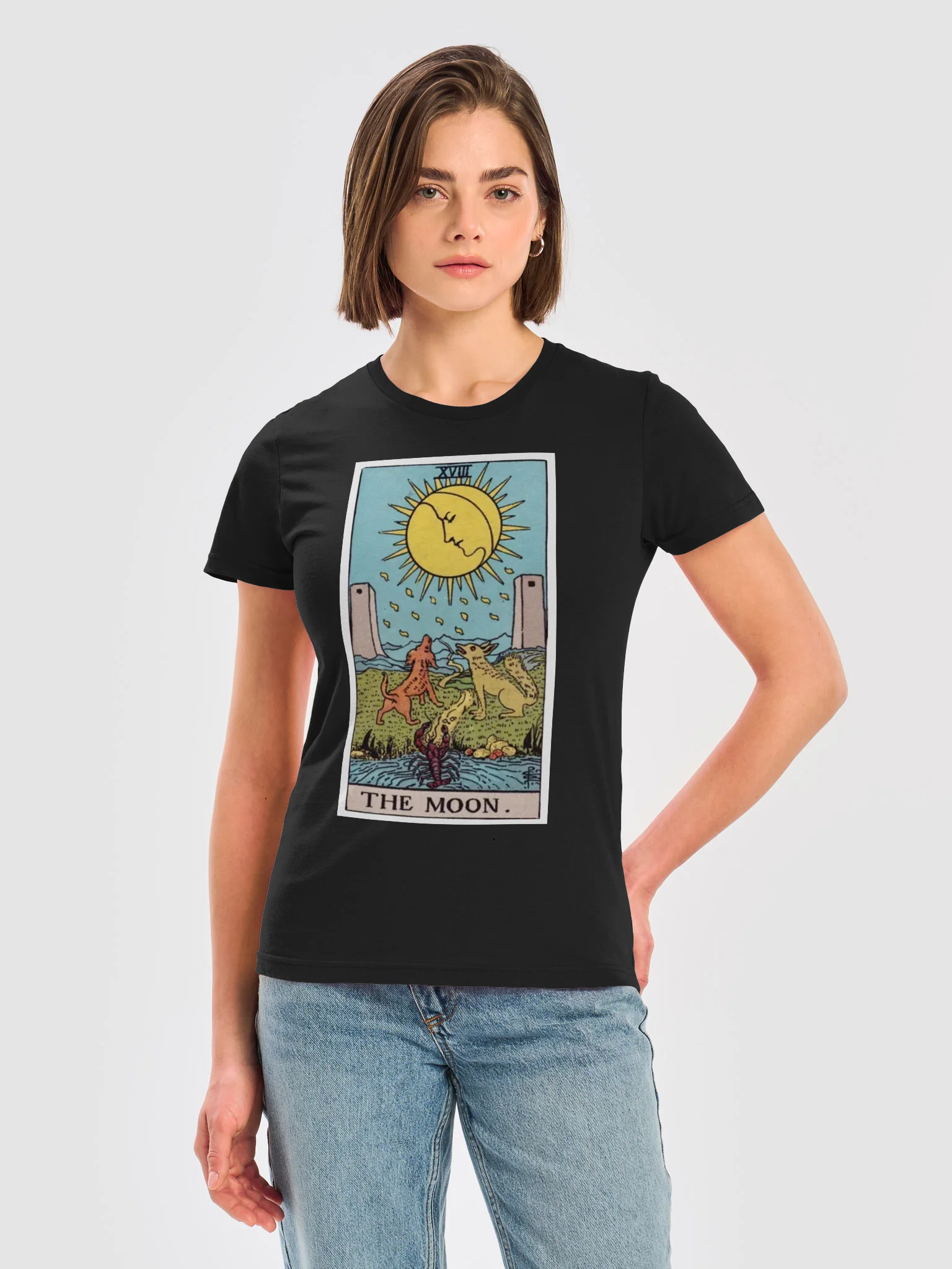The Moon Tarot Women's Softstyle Tee product image (5)