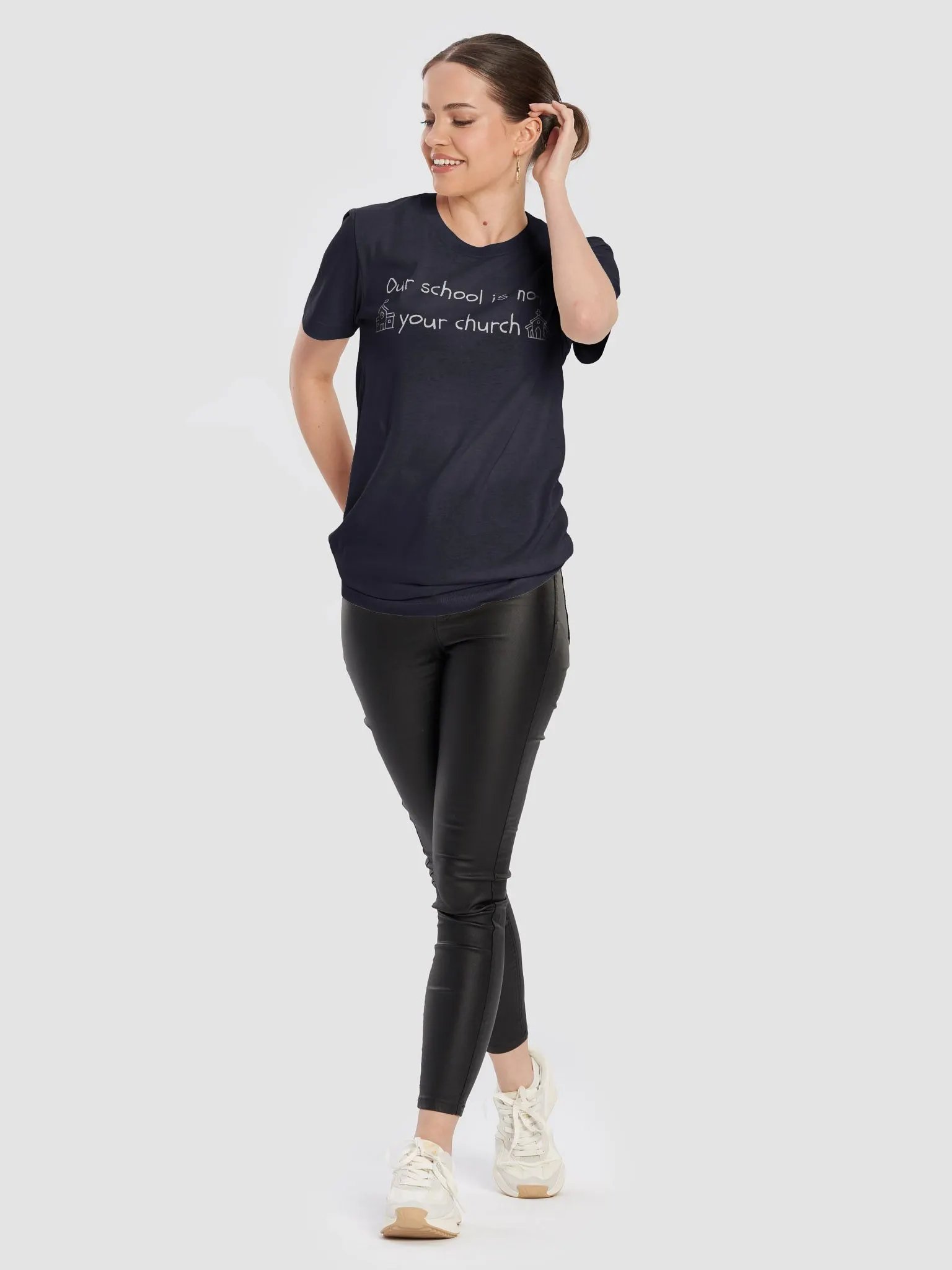 Our School Is Not Your Church Illustrated Tee product image (30)