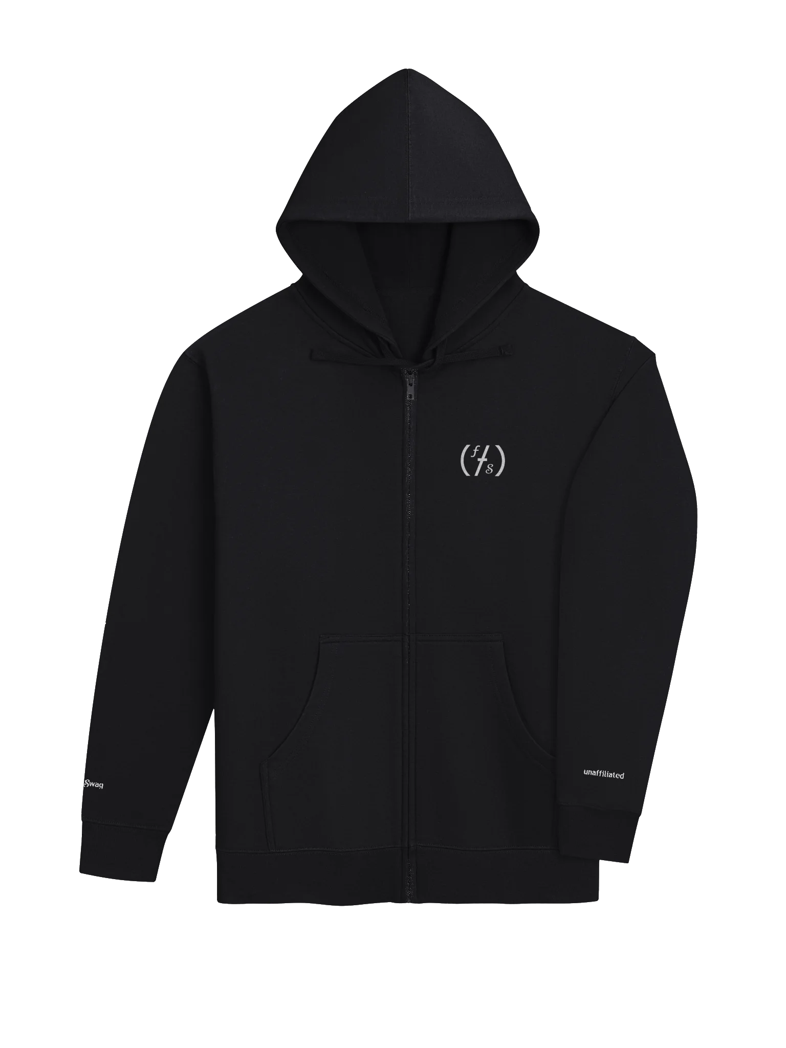 FauxSwag Zip Hoodie- White Logo product image (4)