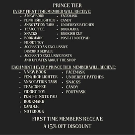 Book Club Tier 4: Prince tier thumbnail