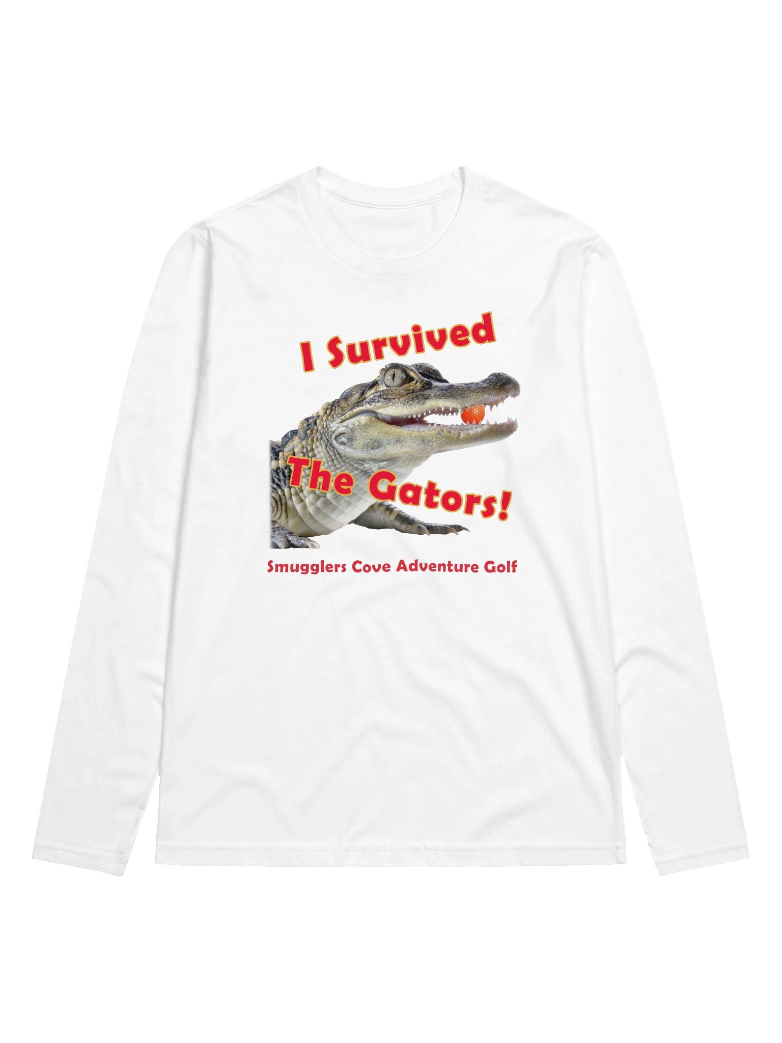 "I Survived the Gators" Longsleeve Fitted T-Shirt product image (9)