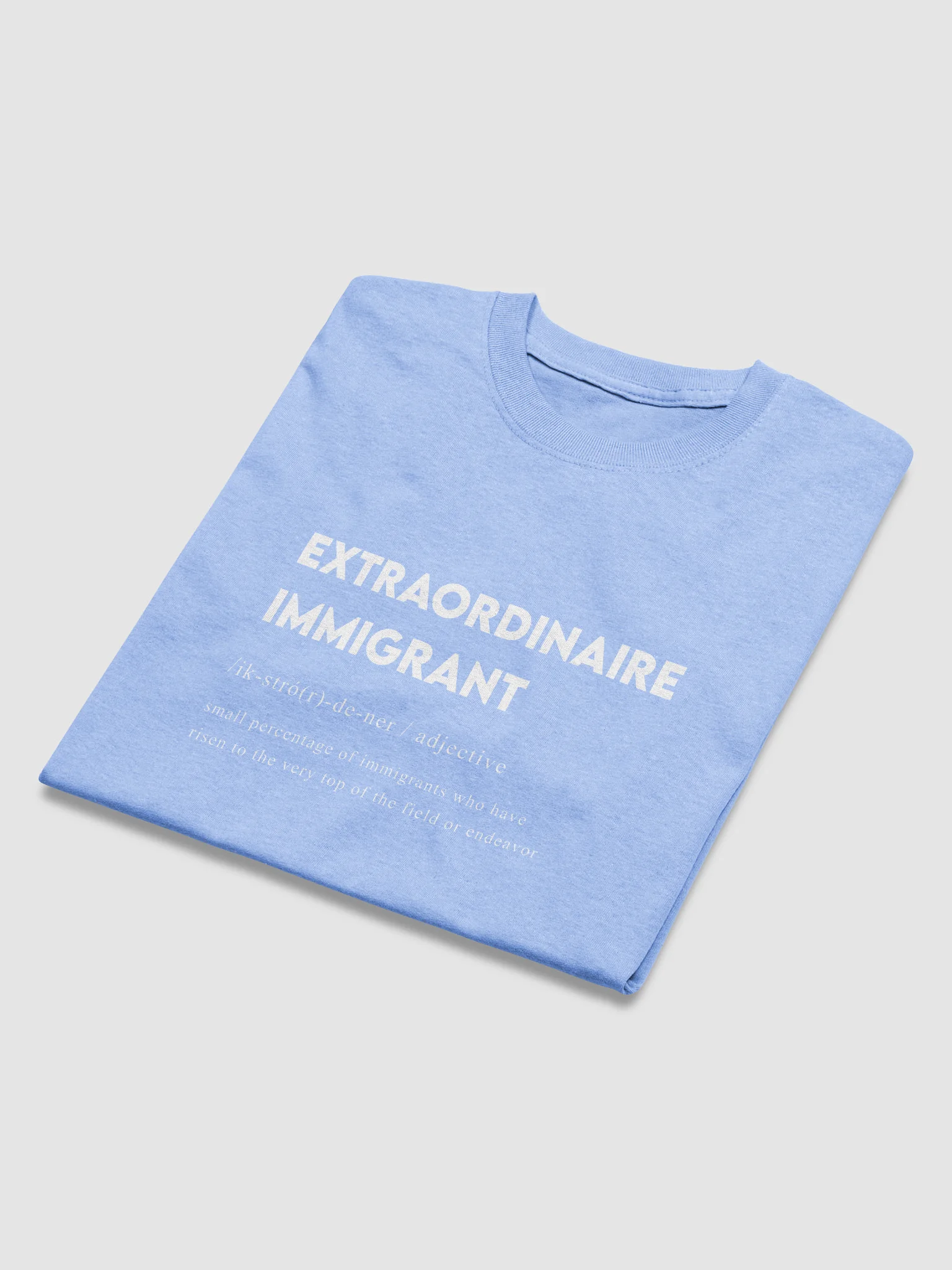 EXTRAORDINAIRE IMMIGRANT TSHIRT CAROLINA BLUE product image (3)