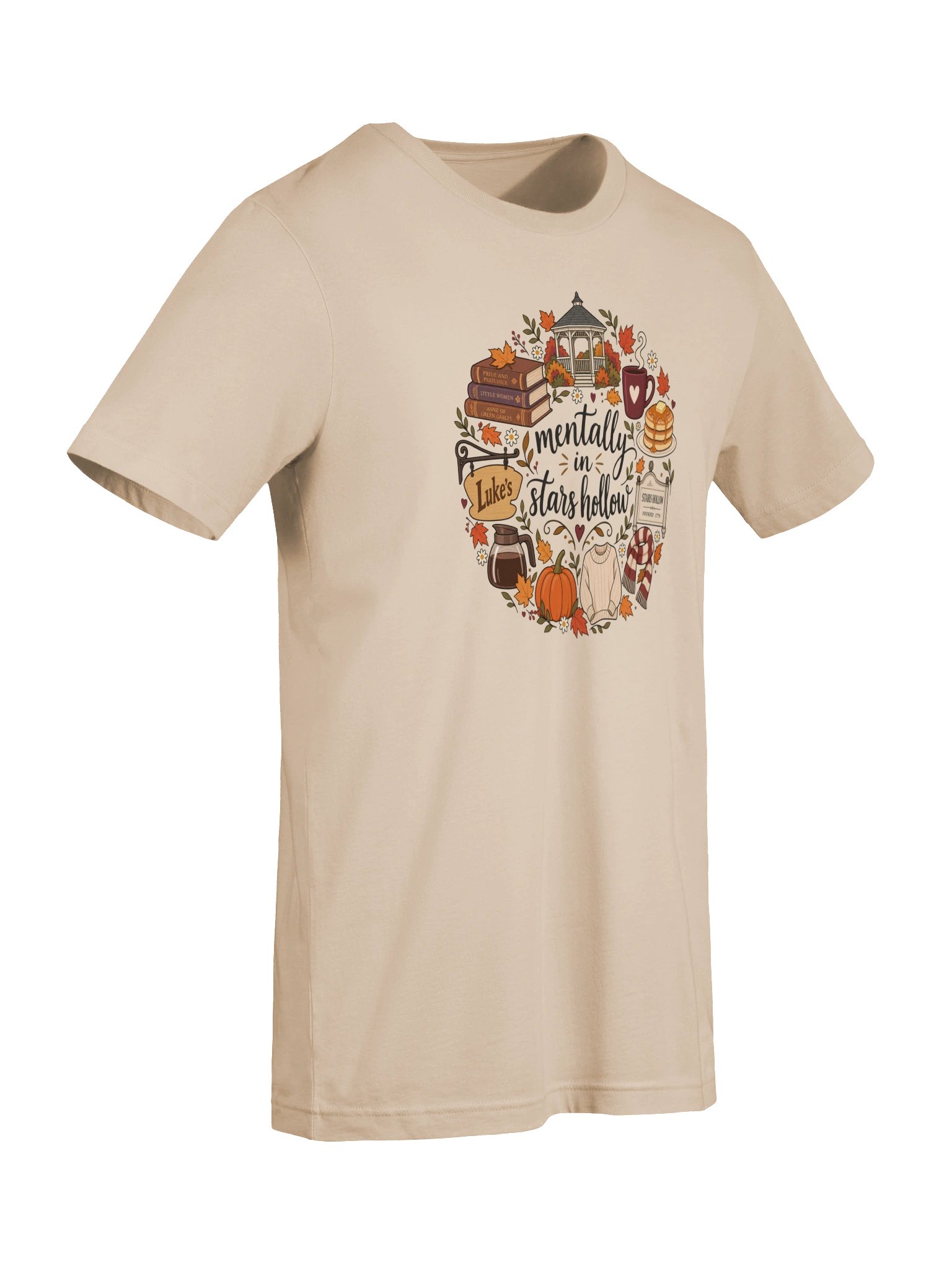 Mentally in Stars Hollow T-Shirt | Cozy Fall Bookish Tee product image (38)