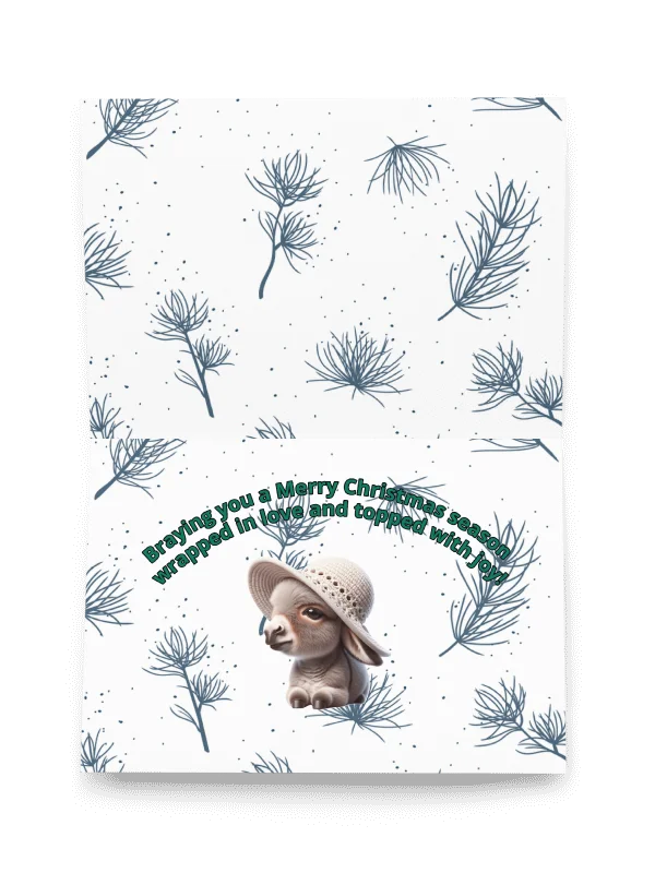 Festive Christmas Card With Donkey Image product image (4)