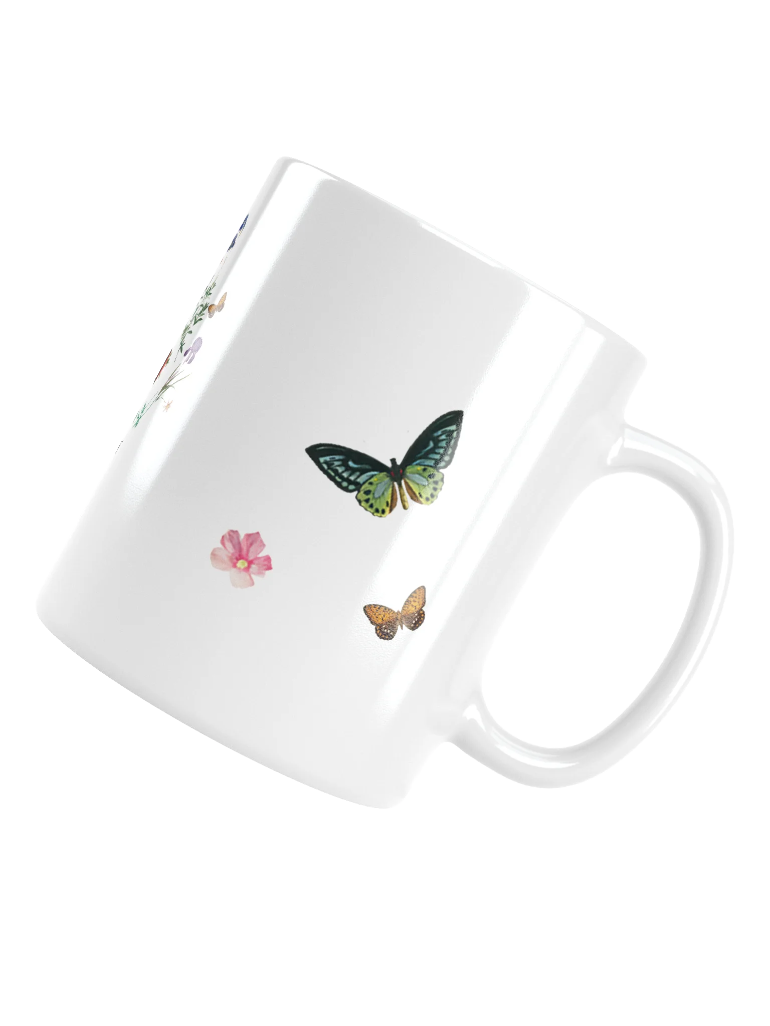 2026 Yearly Text Floral & Butterfly Mug – Matthew 5:3 Ceramic Coffee Cup product image (6)