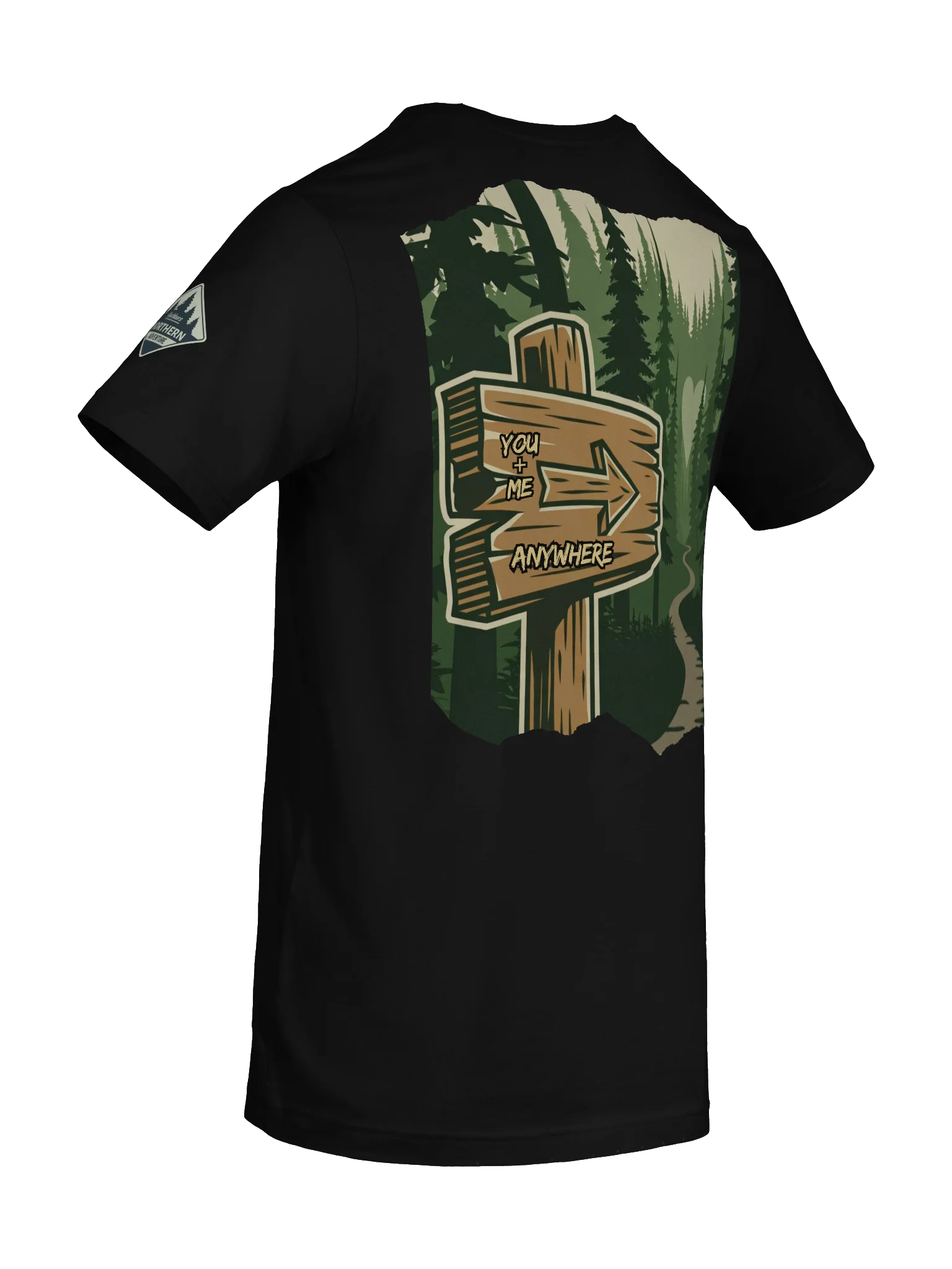 You + Me Anywhere – Northwoods Trail Sign Tee product image (6)