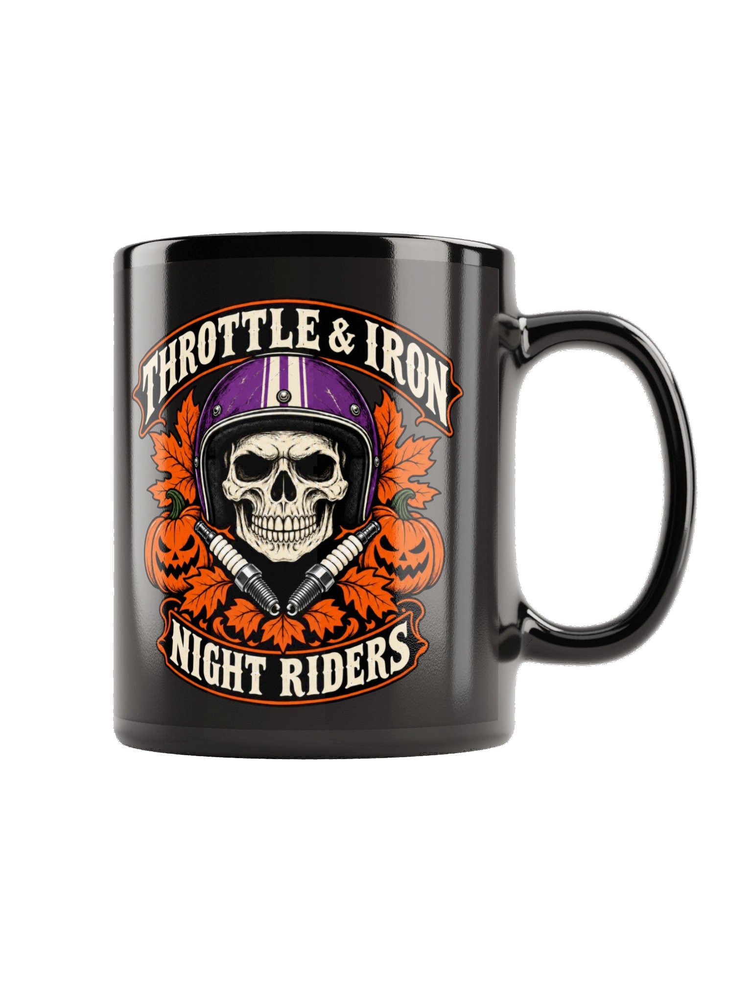 Throttle & Iron Haunted Garage Halloween Mug product image (6)