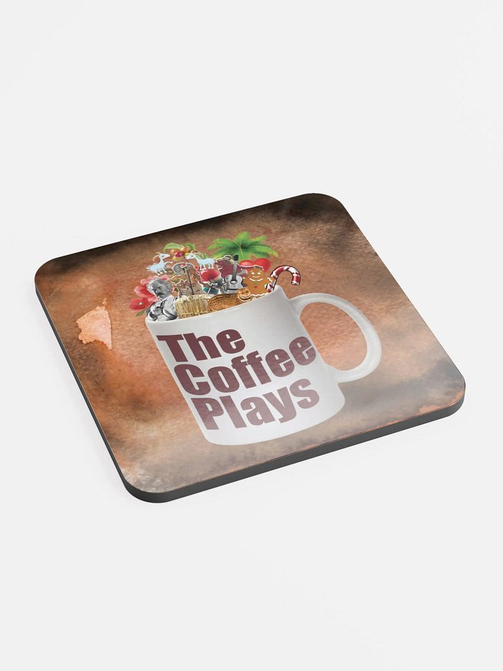 Coffee Plays Cork Coaster product image (2)