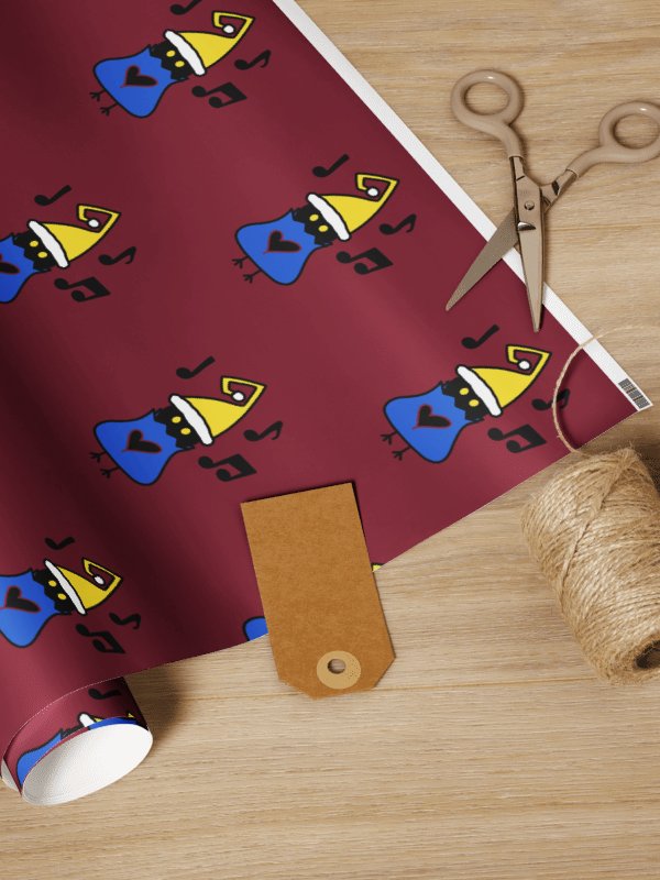 Blue Caroler | Wrapping Paper product image (1)